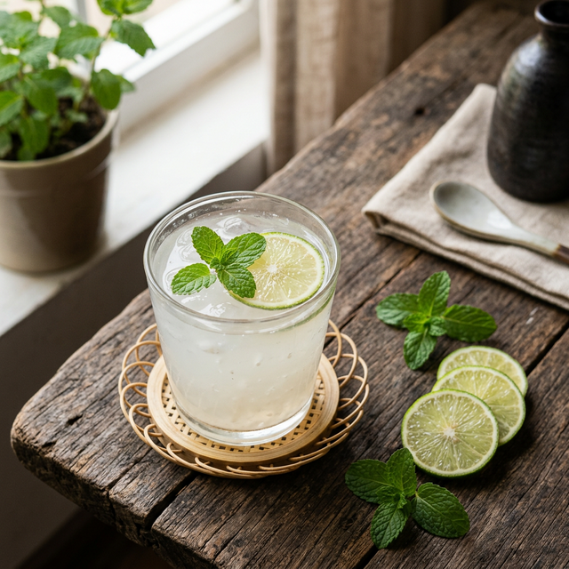 Bột sắn dây nước chanh ấm giải độc gan